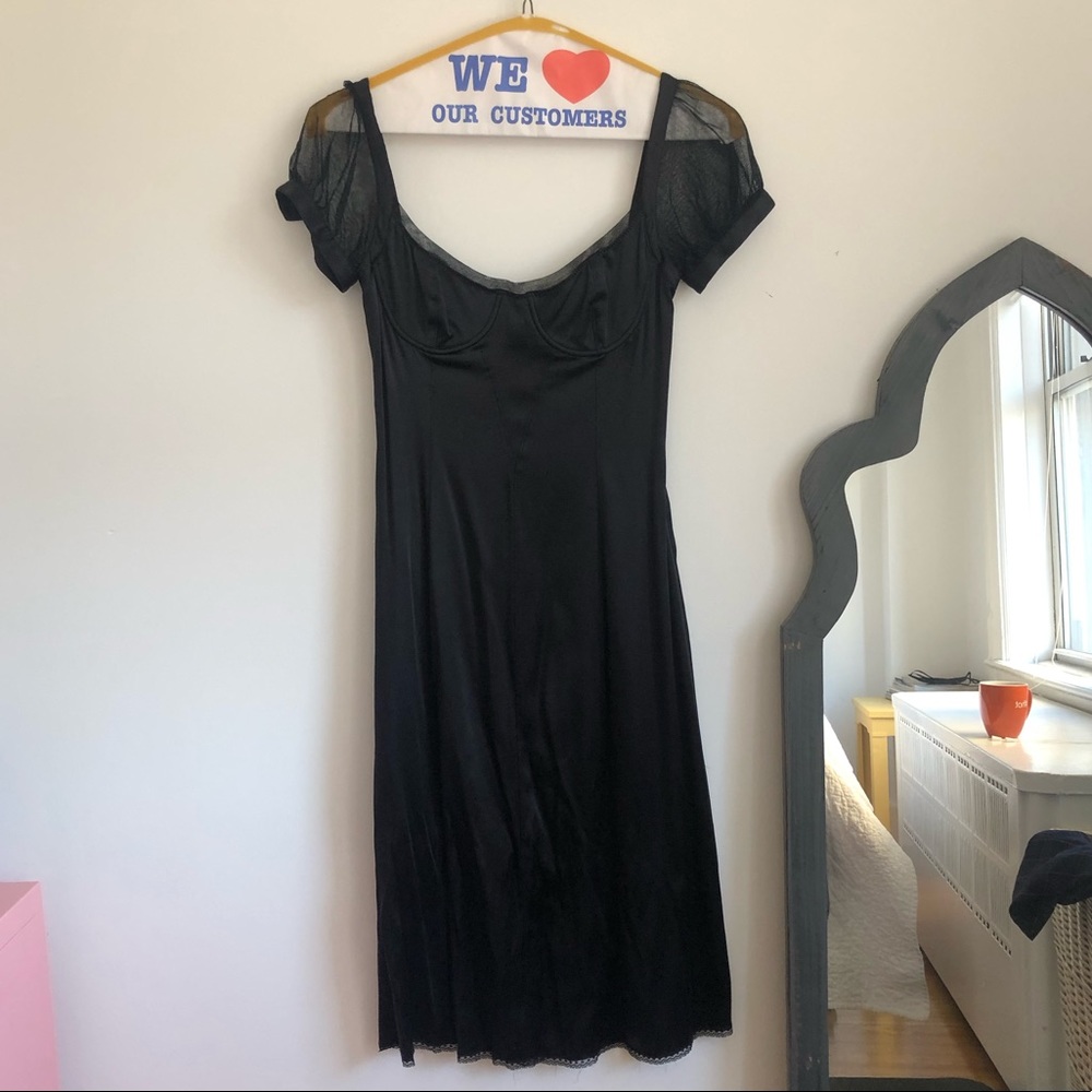 Dolce & Gabbana Silk Slip Bustier Dress 42